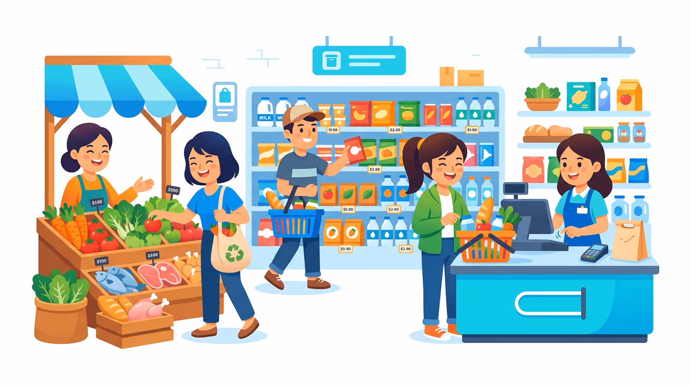 Chủ đề Mua sắm hàng ngày & Đi chợ