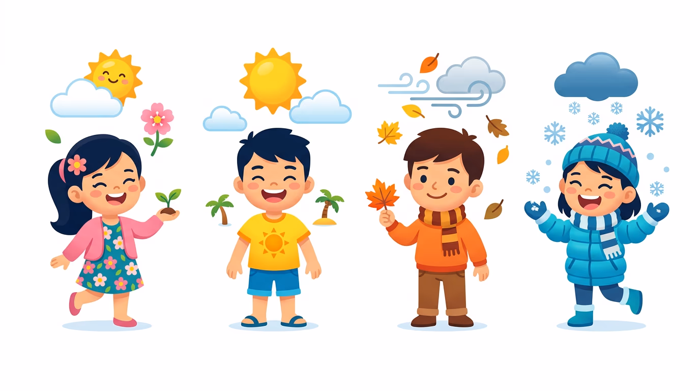 Chủ đề Thời tiết & trang phục theo mùa